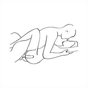 Vibratore per la coppia Massaggiatore Double Love Blue
