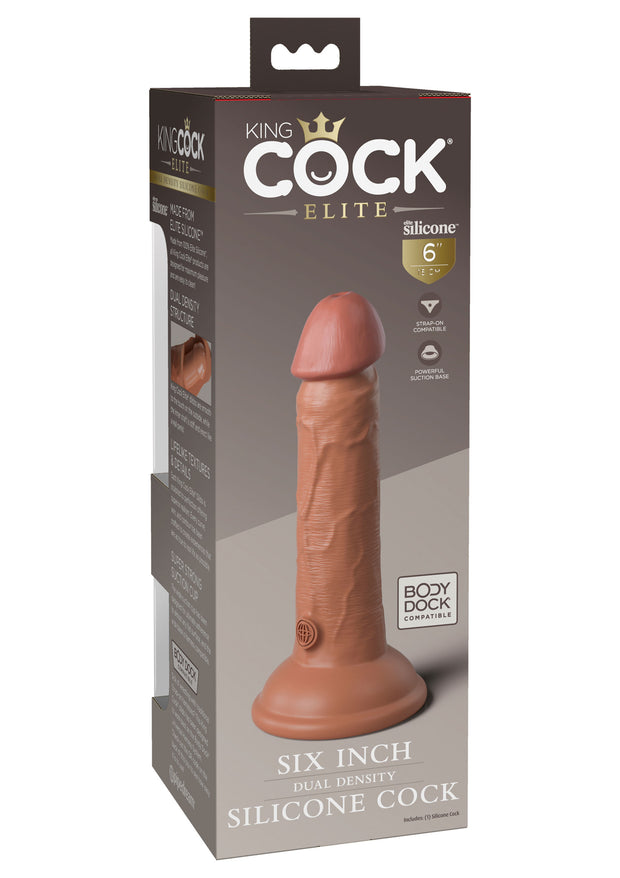 Fallo realistico 6 Inch 2Density Silicone Cock
