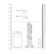 Dildo trasparente con ventosa Non Realistic Dildo Suction Cup - Transparent 17 cm