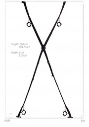 Costrittivo per porta Over the Door Bondage Cross Black