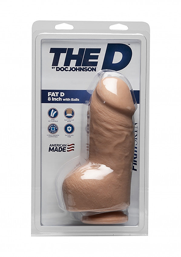 Dildo grosso chiaro Fat D + Balls FIRMSKYN - 8