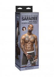Vibratore realistico Safaree Samuels Anaconda Vibrating Cock 12 / 30 cm Chocolate