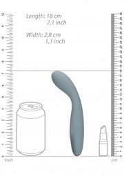 Vibratore vaginale Ultra Soft Silicone G-Spot Vibrator Basalt Grey