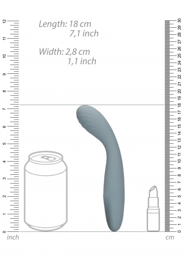 Vibratore vaginale Ultra Soft Silicone G-Spot Vibrator Basalt Grey
