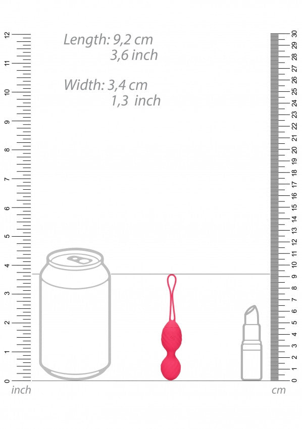 Palline vaginali vibranti Vibrating Egg with Remote Control Strawberry Red