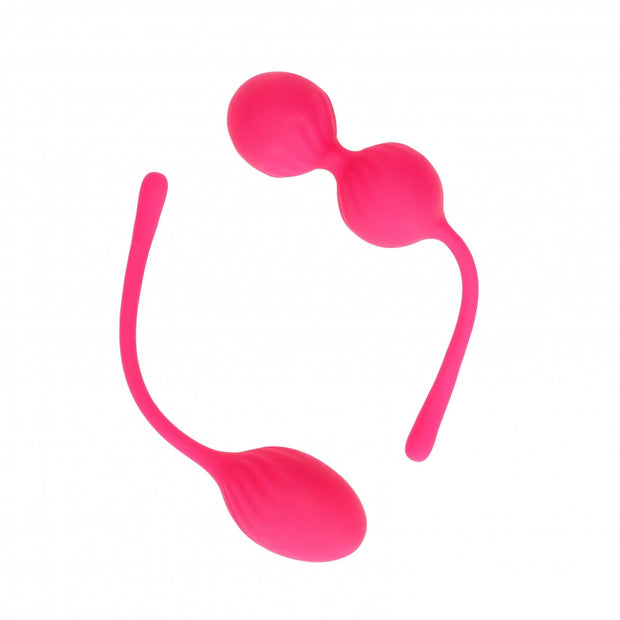 Plline vaginali 2 Piece Thumping Kegel Ball Set Wild Strawberry
