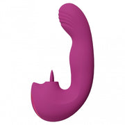 Vibratore vaginale Yumi Triple Motor G-Spot Finger Motion Vibrator and Flickering Tongue Stimulator Pink