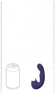 Vibratore vaginale Yumi Triple Motor G-Spot Finger Motion Vibrator and Flickering Tongue Stimulator Purple