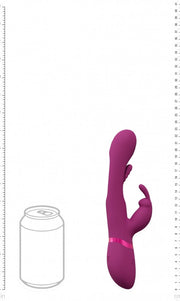 Vibratore rabbit Mika Triple Motor Vibrating Rabbit with Innovative G-Spot Flapping Stimulator Pink