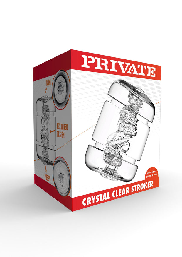 Masturbatore maschile Crystal Clear Pussy & Bum