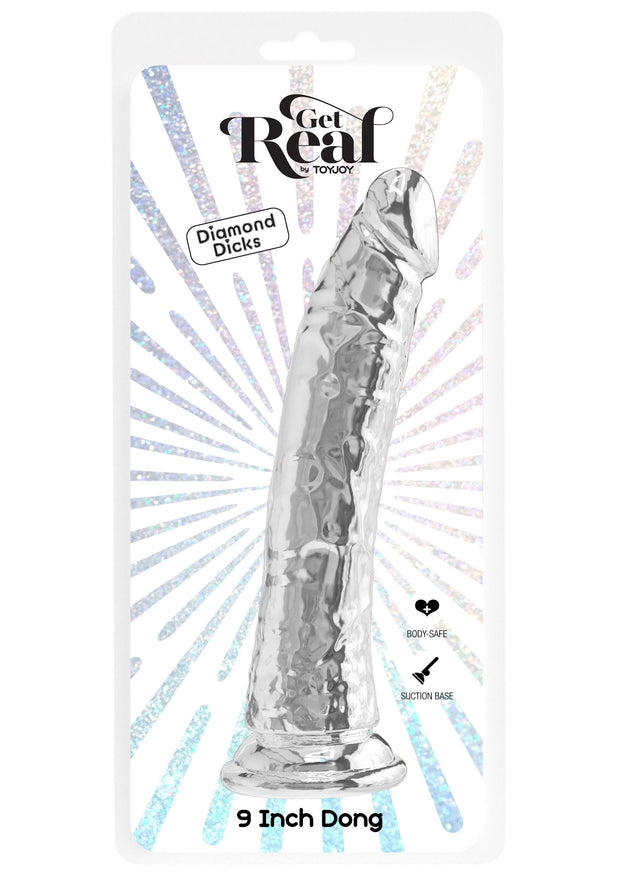 Fallo realistico con ventosa Clear Dong 9 Inch