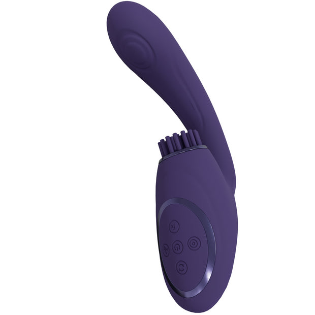 vibratore G-Spot with Pulse Wave and Vibrating Bristles
