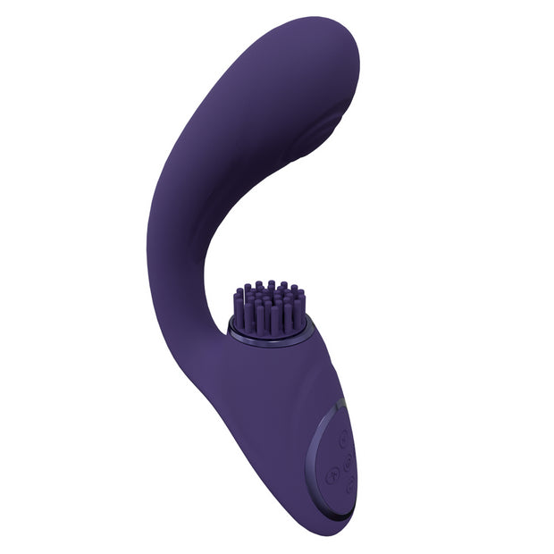 vibratore G-Spot with Pulse Wave and Vibrating Bristles