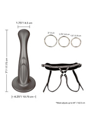 imbracatura con dildo fallo strap on sensuale pene finto indossabile nero sexy