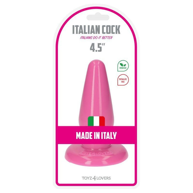 plug rosa grande con ventosa morbido dildo anale a piramide impermeabile pink