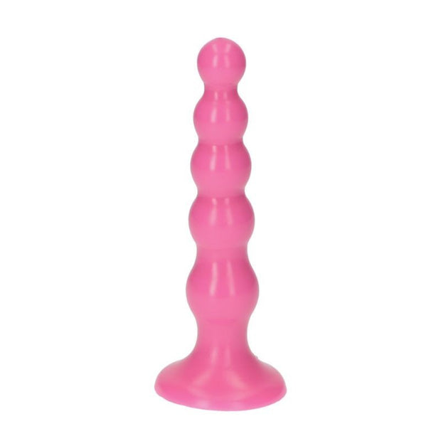 dildo a sfere plug anale rosa dilatatore stimolatore ano con ventosa anal pink